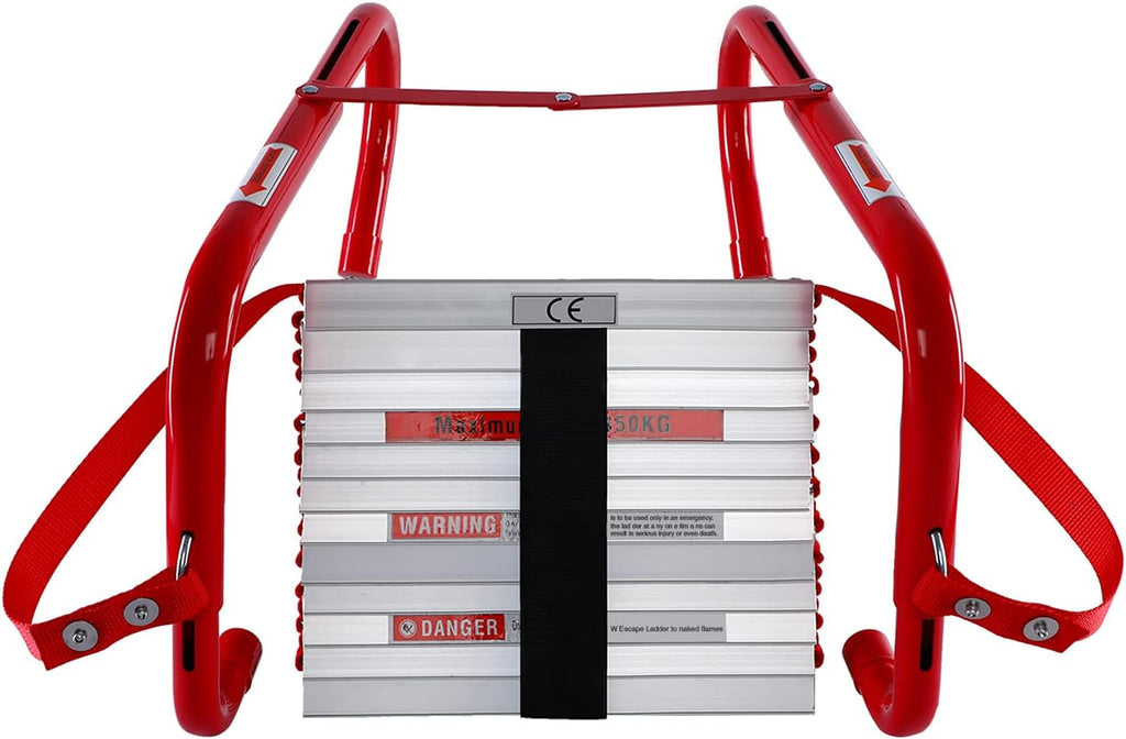 Retractable Fire Escape Ladder 15 Foot with Aluminum Steps Y151271