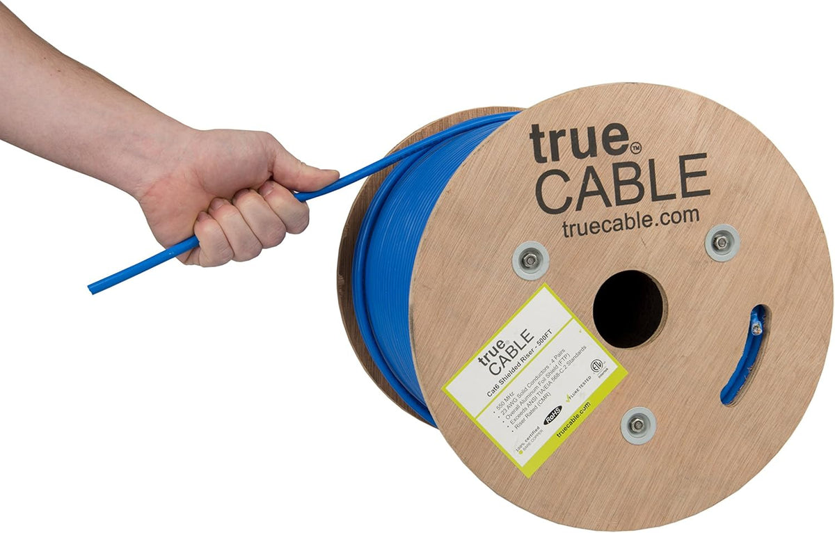 500ft Gray 23AWG Solid Bare Copper Bulk Ethernet Cable V472