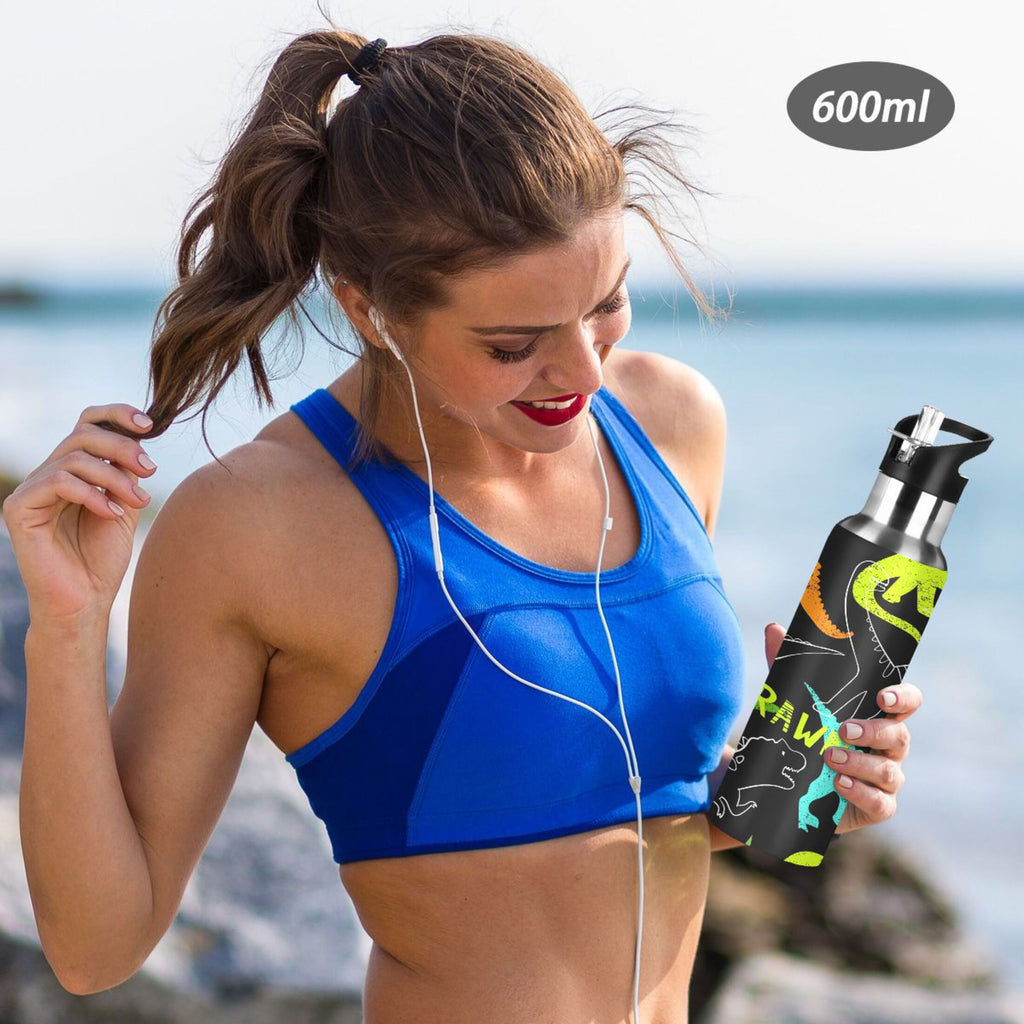 Stainless Steel Insulated Water Bottle with Straw Lid I7413