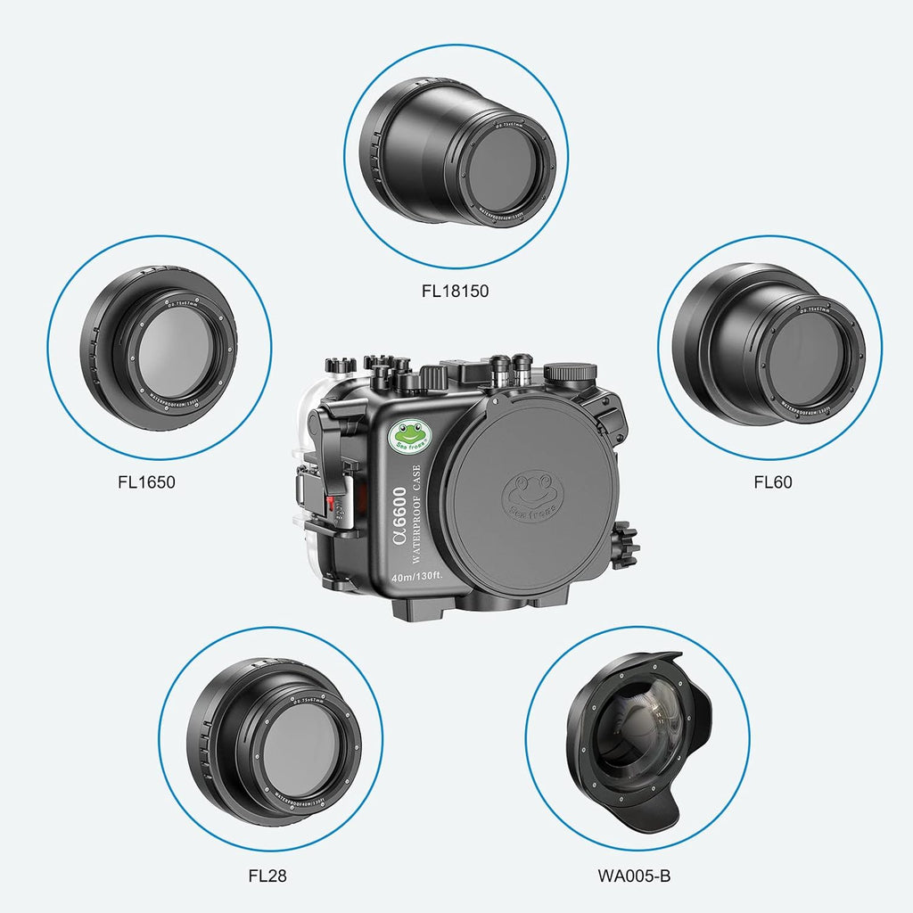 Waterproof Camera Housing for A6600 with 10-18mm Lens Port S788812