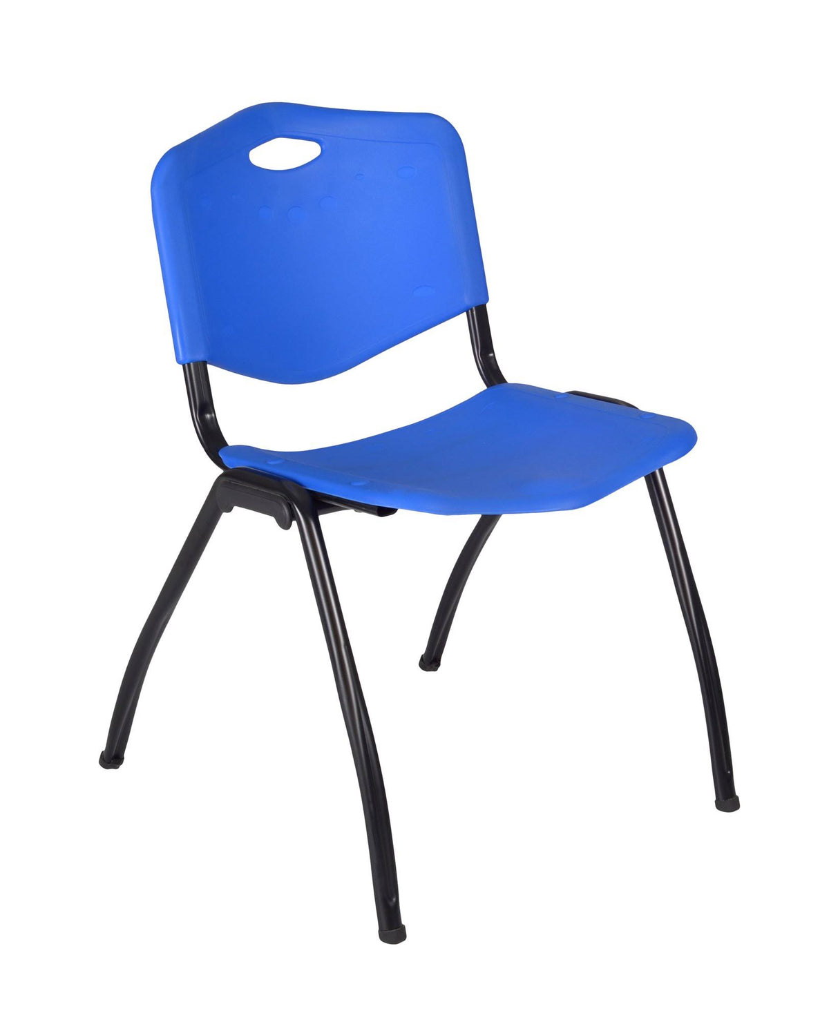 48x22 Round Breakroom Table with 4 Stack Chairs G76559