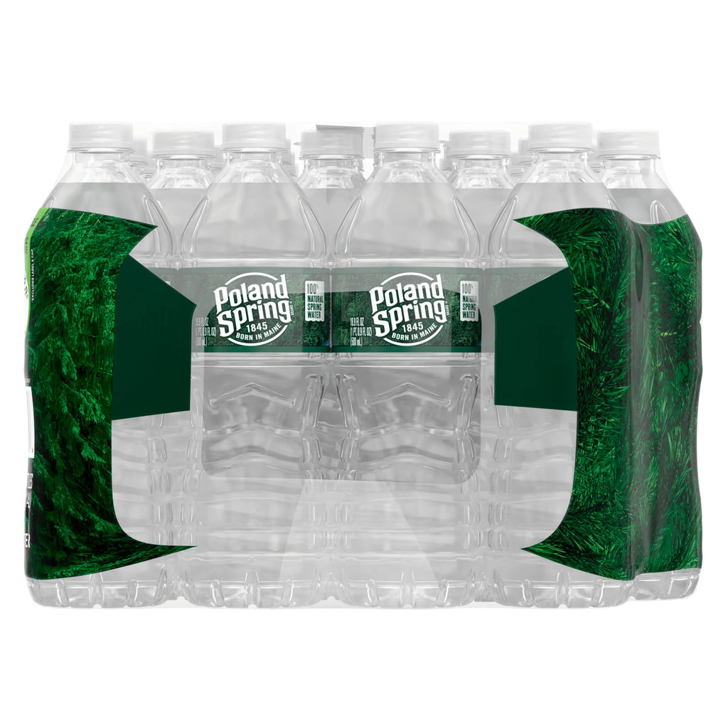 16.9-ounce Natural Spring Water Plastic Bottles, Pack of 28 Z690