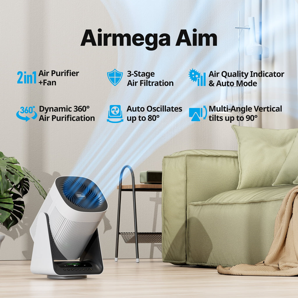 True HEPA Air Purifier + Fan (2in1), Covers Upto 246 sq ft S550