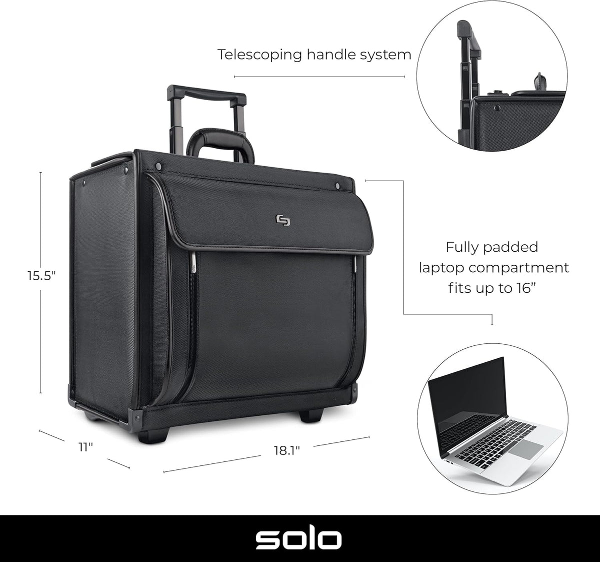 Black Rolling Catalog Case K8704