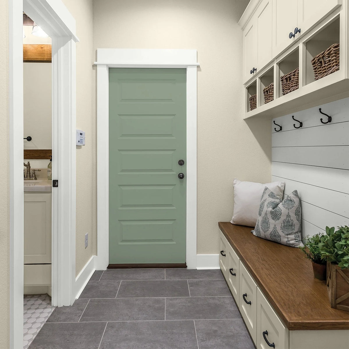 Interior Wall Paint Green Eggshell 1 Gallon M658900