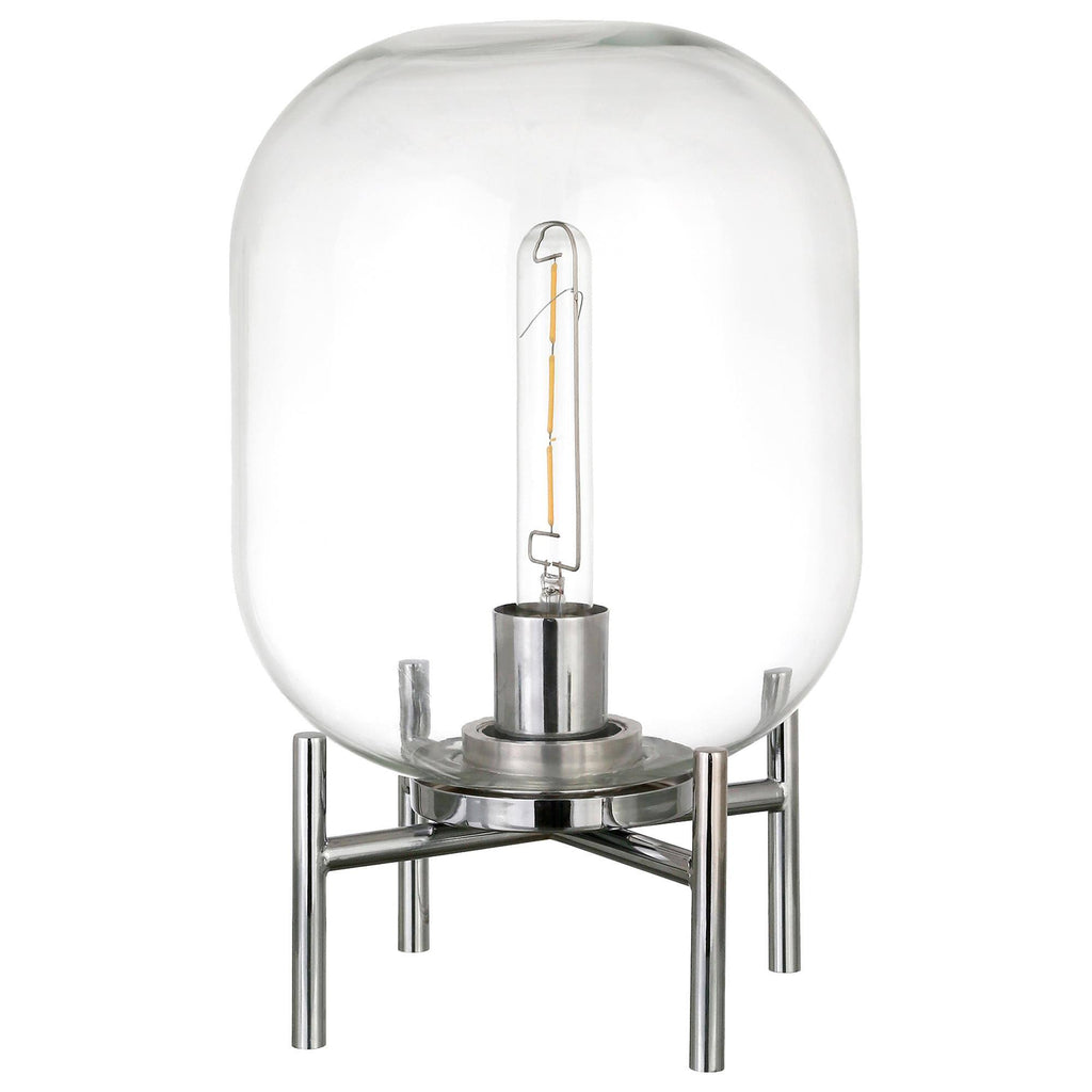 Clear Glass Globe Table Lamp O374