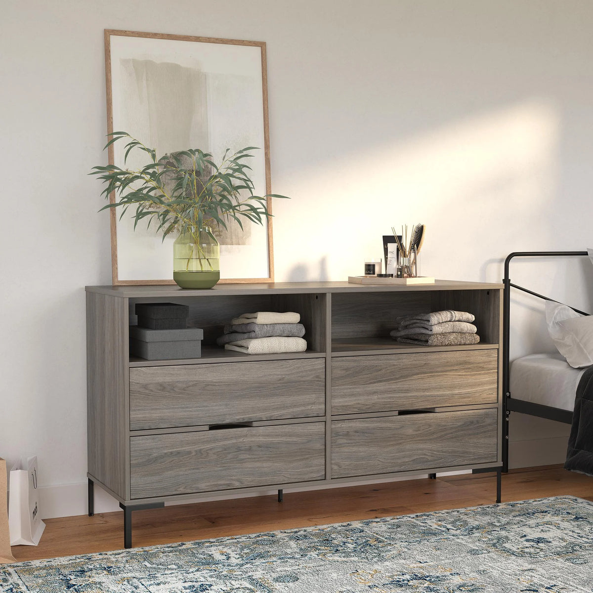 Weathered Oak Wide Dresser X293270