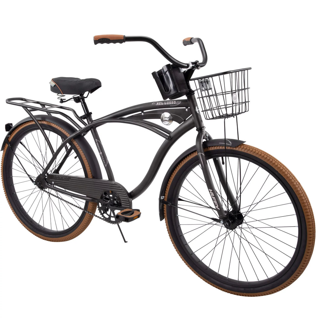26 Inch Matte Black Cruiser Bike S359169