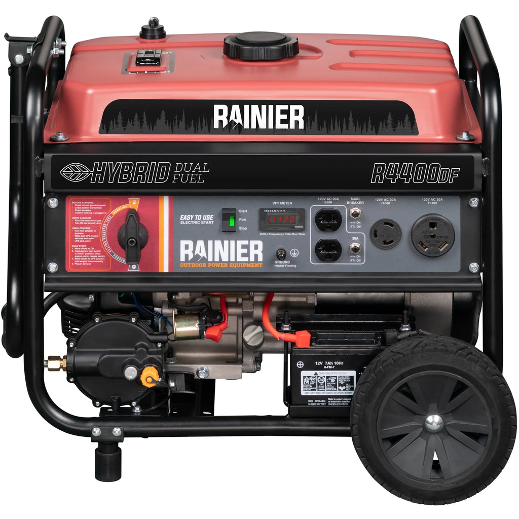 4400 Watt Dual Fuel Portable Generator with Electric Start F16027