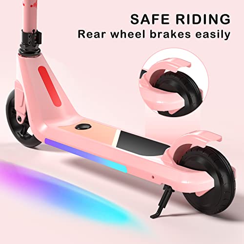 Electric Scooter for Kids Age 6-10 with Adjustable Speed and Height O3820