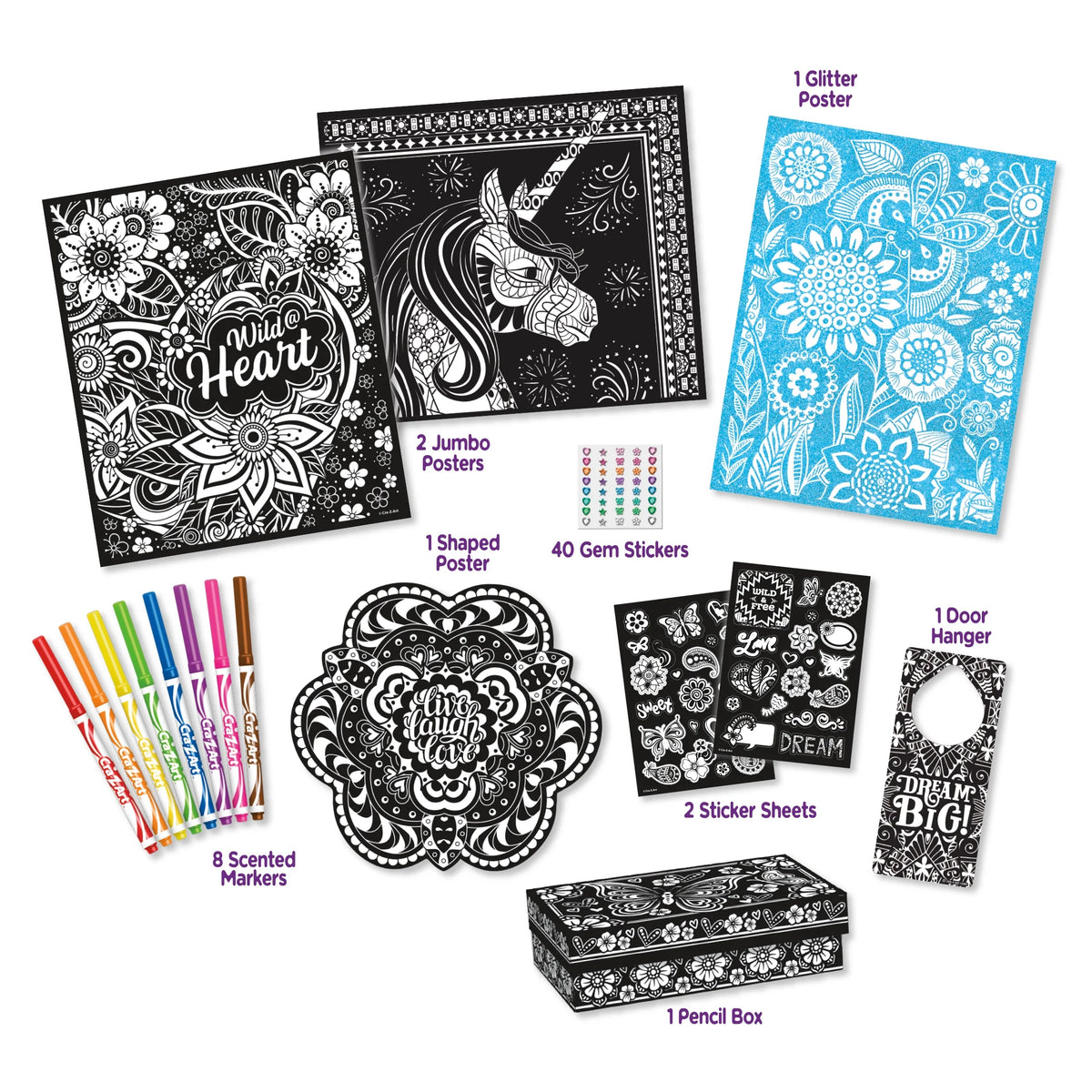 Velvet Brite Creative Coloring Set J461