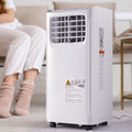 White 9700 BTU Portable Air Conditioner with Dehumidifier Function and Fan Mode with Window Kit C69197