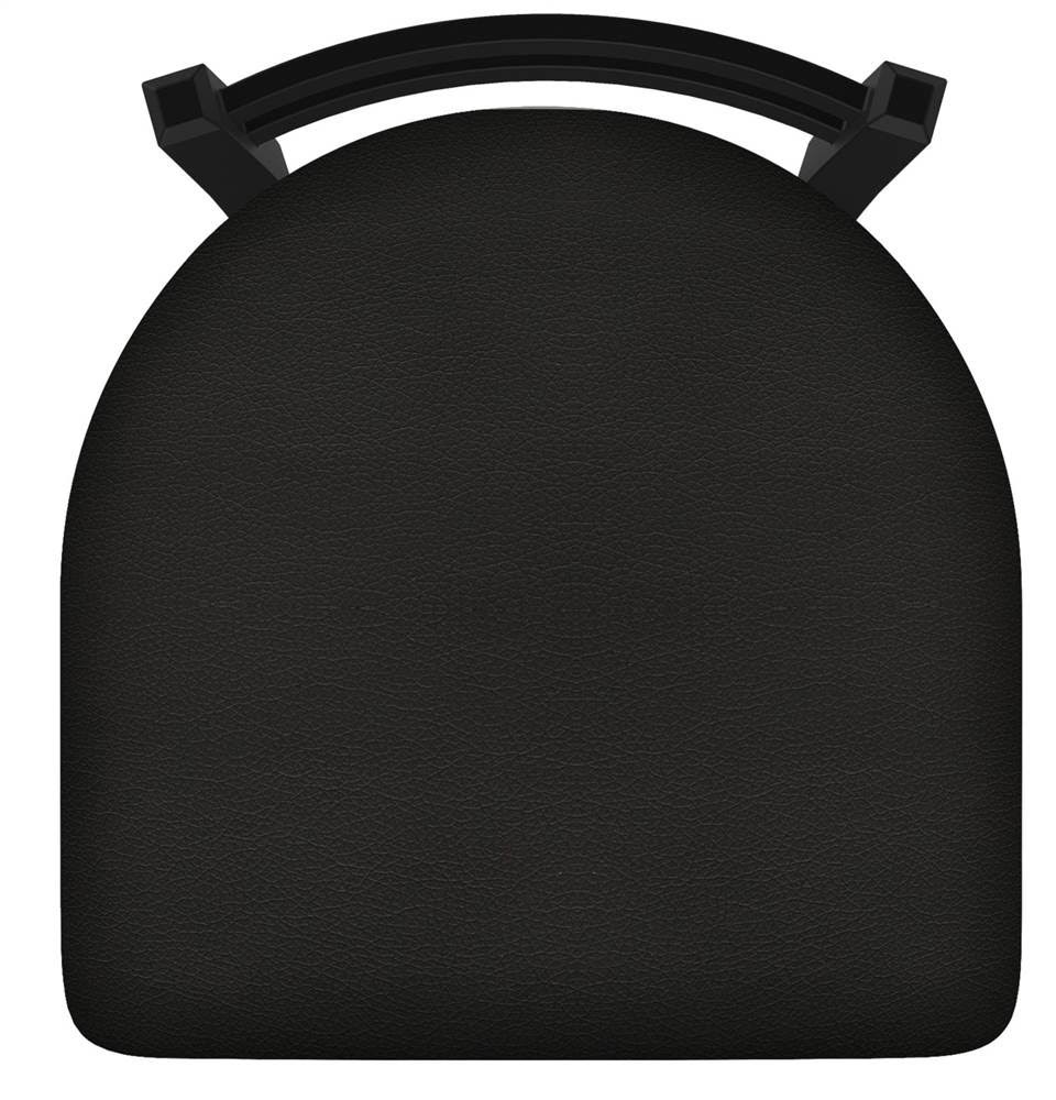 18x22 Low Back Swivel Vanity Stool with Black Wrinkle Finish P1668