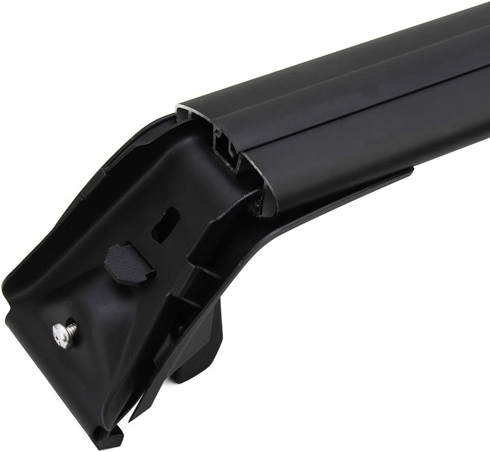 Roof Rack Side Rails Black Cross Bars Adjustable Lockable E27125