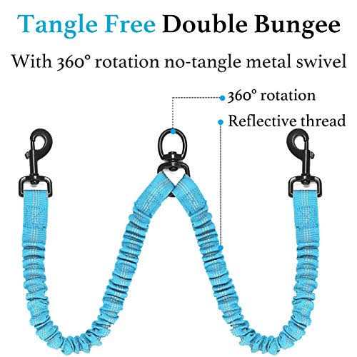 Double Dog Leash 360 Swivel No Tangle L730