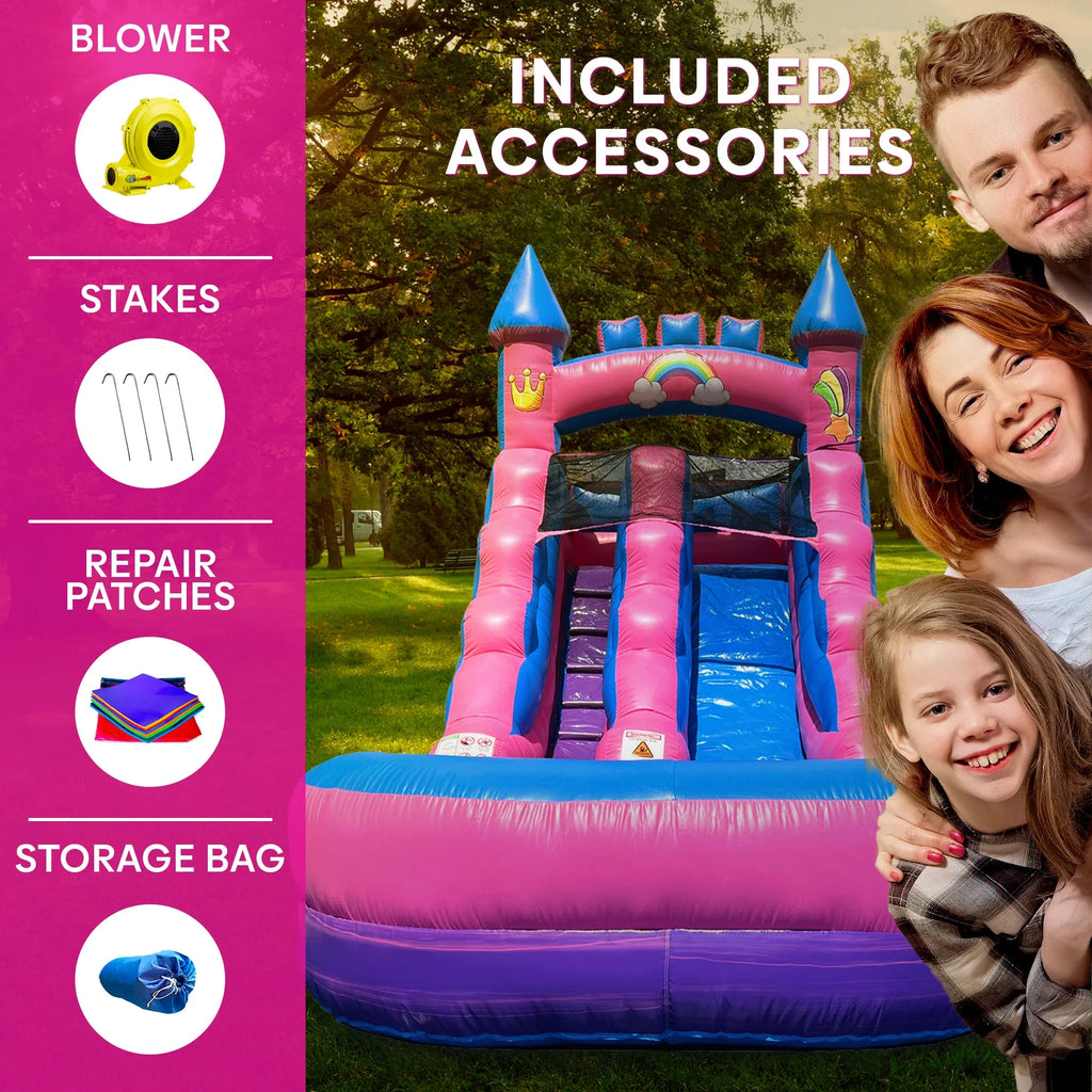 Pink Inflatable Bounce House Z4303