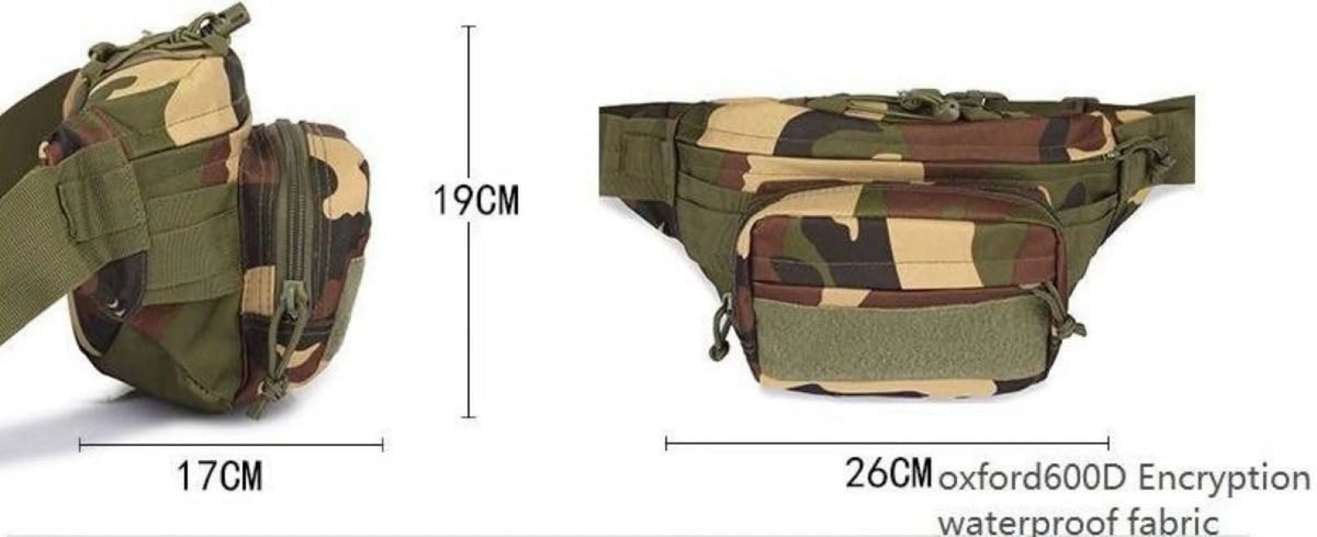 Fanny Pack Waist Bag with Multi Zipper Pockets I453