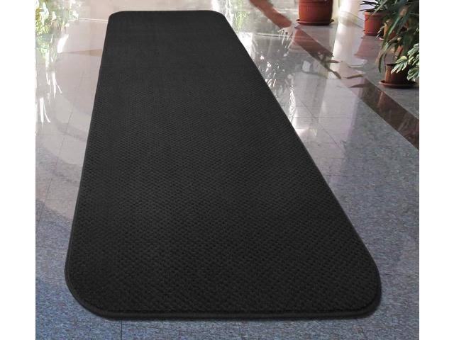 Black Skid-Resistant Carpet Runner W75673