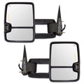 Power Heated Telescopic Towing Mirrors Chrome Cap B665