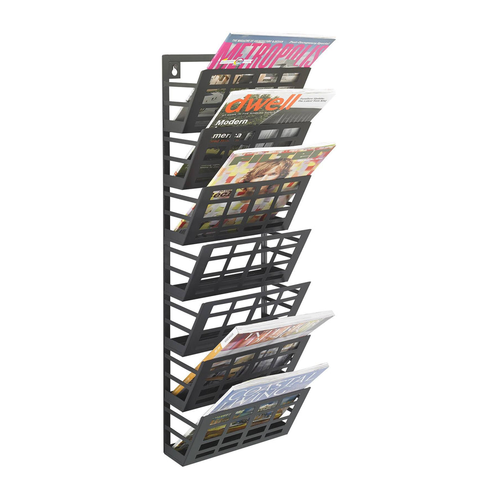 7 Pocket Grid Magazine Rack D837038