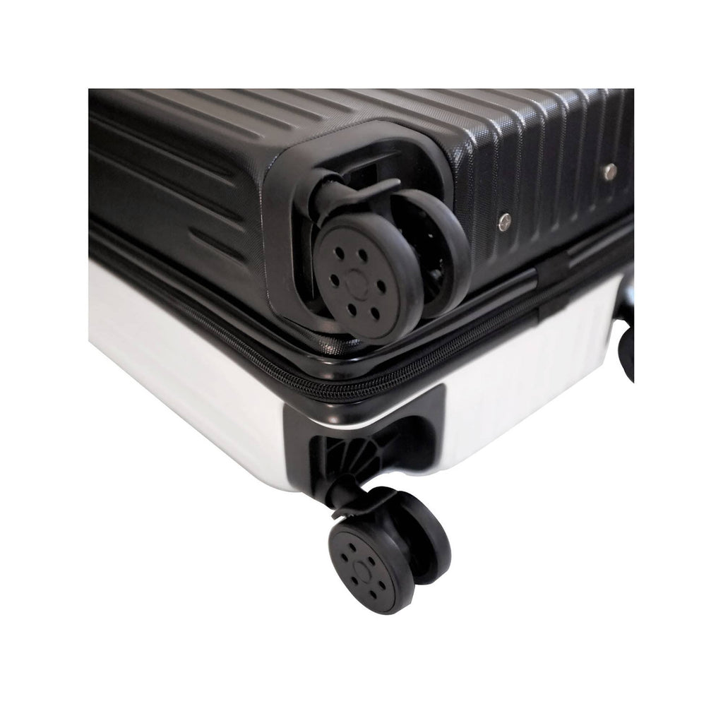 White Carry on Suitcase O1547