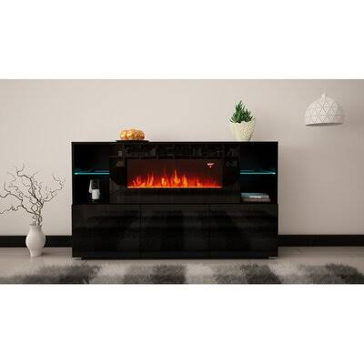 Black Wide Sideboard Q30226