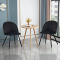 2 Velvet Upholstered Dining Chairs X47702