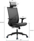 Ergonomic Mesh Office Chair with Lumbar Support, Orange C798759