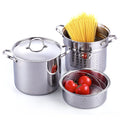 12 Quart Stainless Steel Pasta Pot with Strainer Insert Q852598