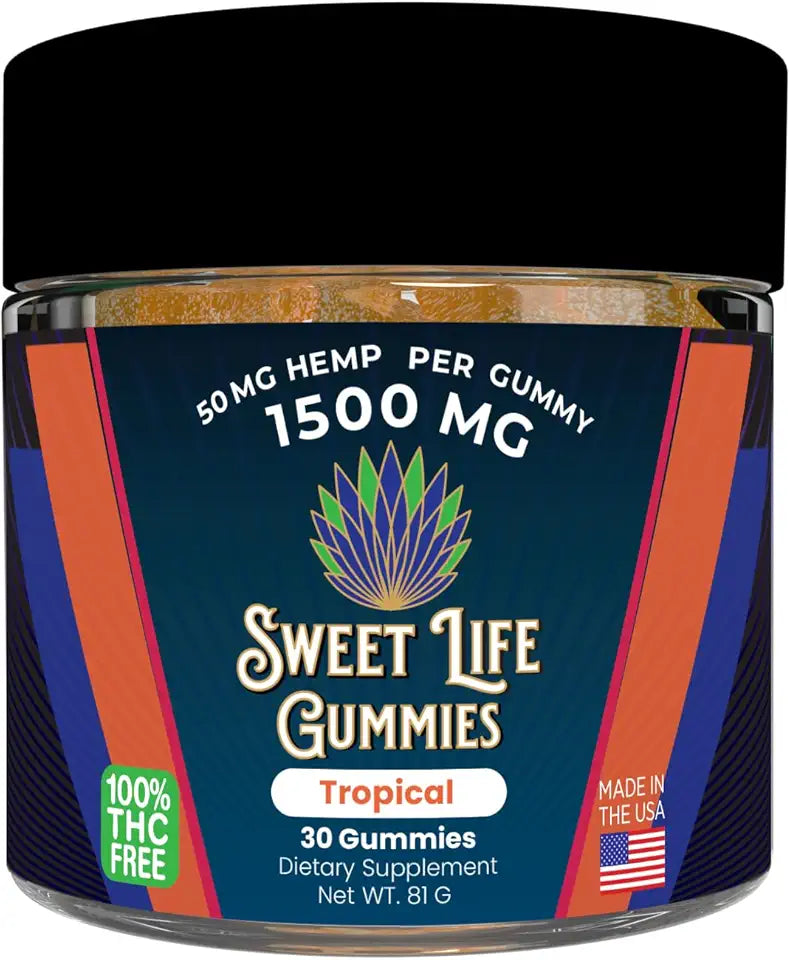 Hemp Gummies Natural Fruit Flavors P619