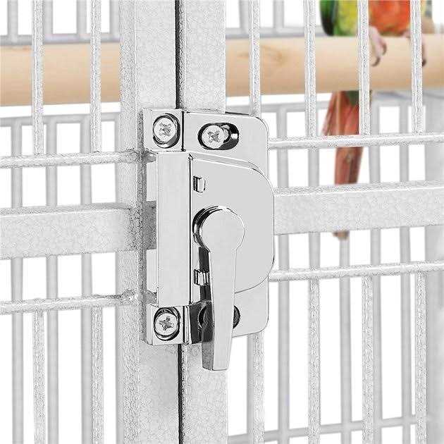 Rolling Metal Parrot Cage with Playtop Q34598