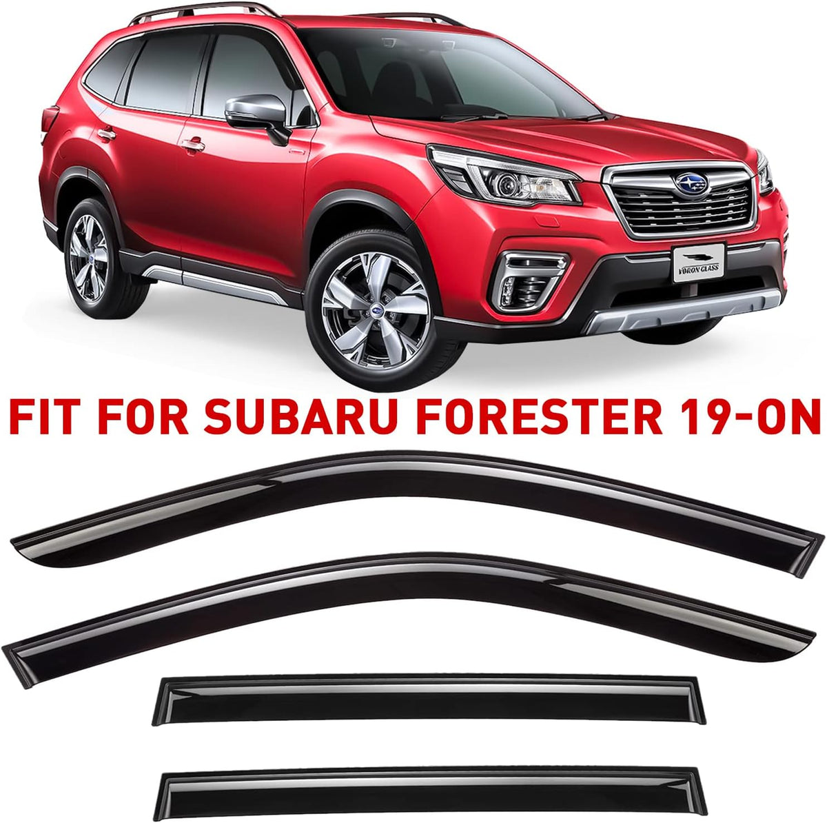4 Pieces Rain Guards for Subaru Forester M4451