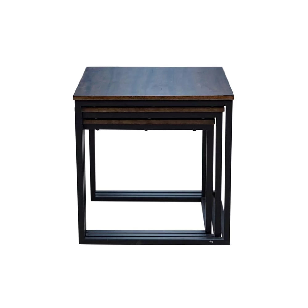 Acacia Wood Square Nesting End Tables M514310