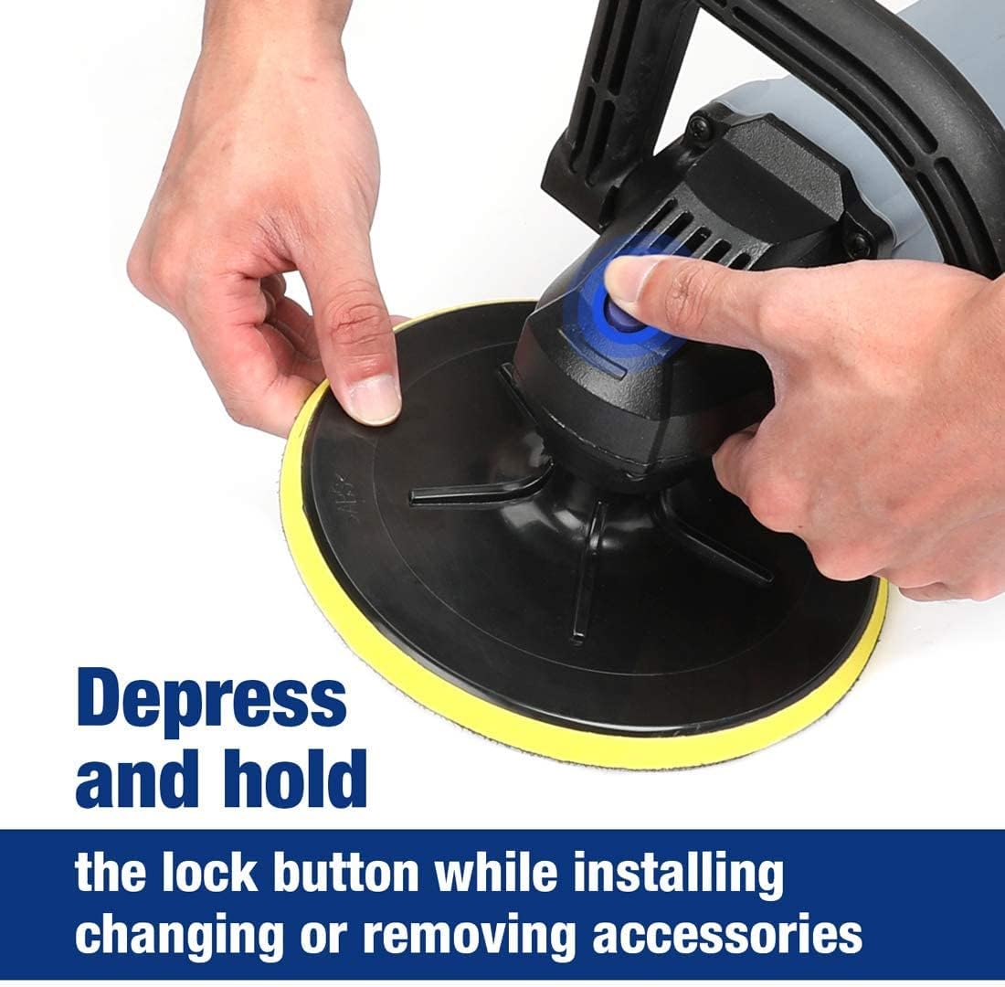 7-inch Buffer Polisher with 4 Pads, 6 Variable Speed D84684