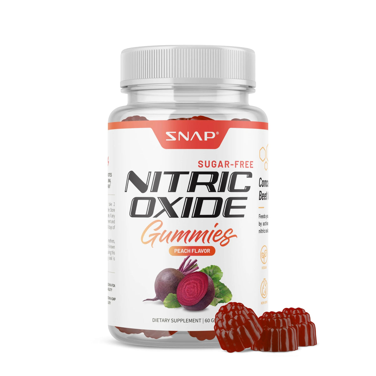 Beet Root Gummies 60 Peach-Flavored T33046