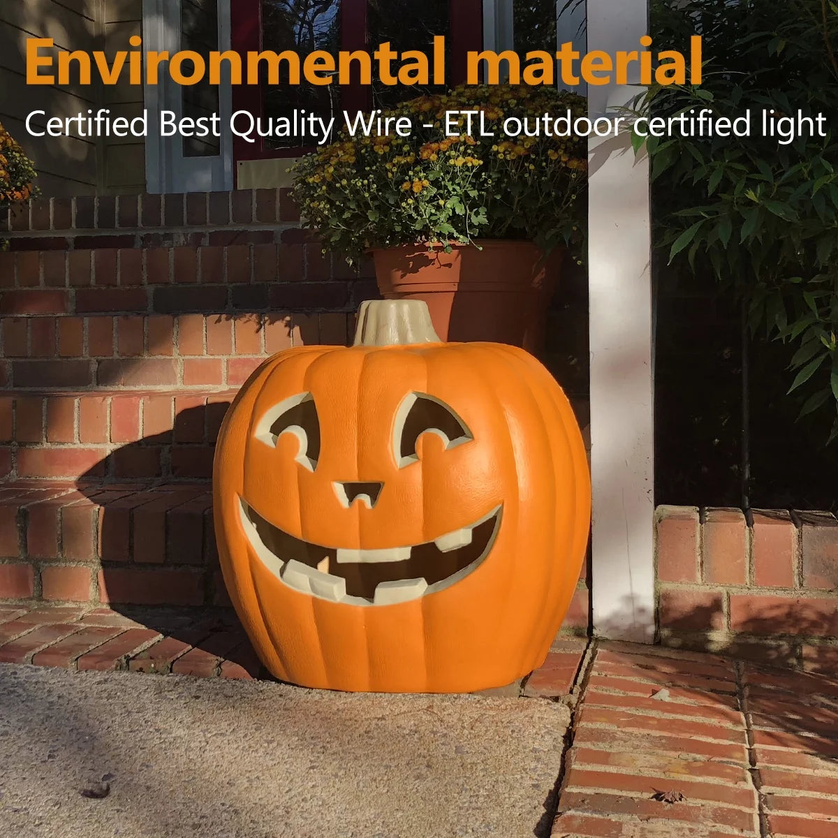 21 in Pre-lit LED Jack O Lantern Pumpkin Lantern C102