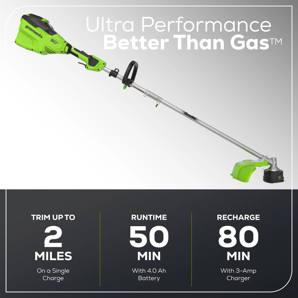 60V 16 String Trimmer with 4.0 Ah Battery & Charger R1220