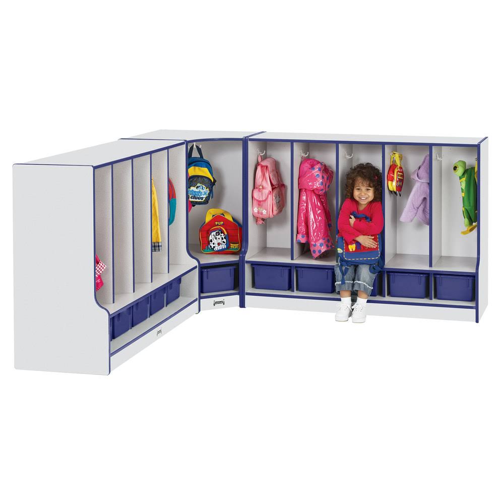 Blue 5 Section Coat Locker T828