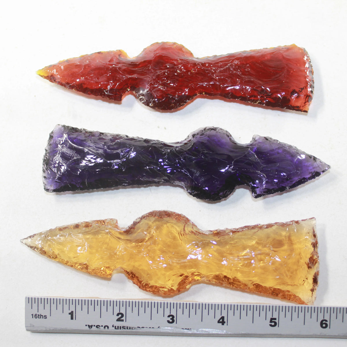 Glass Ornamental Tomahawk Heads Z8357