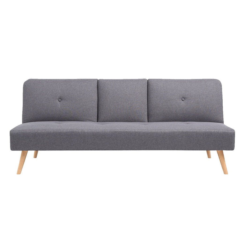 Grey Polyester Futon T479055