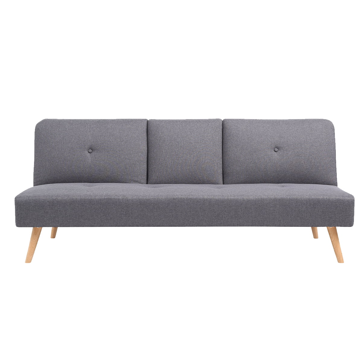 Grey Polyester Futon T479055