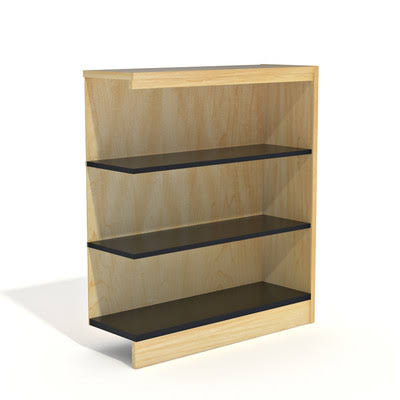 Single Face Bookcase Add-On Natural Oak W916533