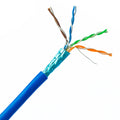 Plenum Cat6 Bulk Cable, Blue, Solid, Shielded, 23 AWG, 1000 Foot I9516