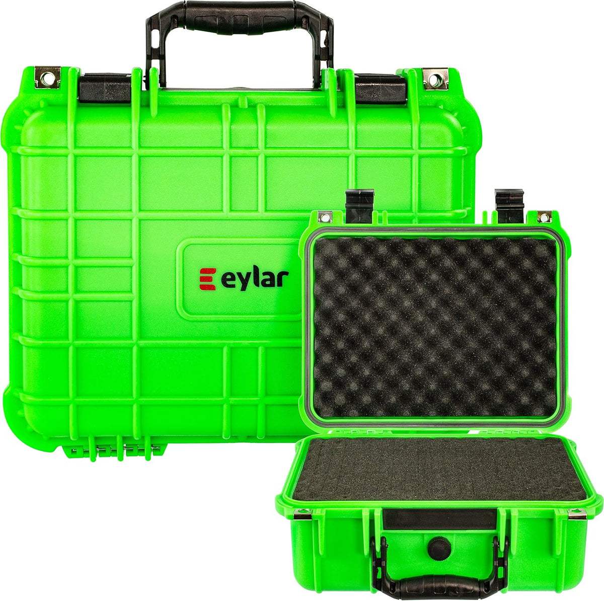Neon Green Water & Shock Proof Hard Case with Foam N13154