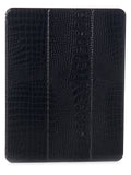 Black Crocodile-Embossed iPad Pro Case M110695