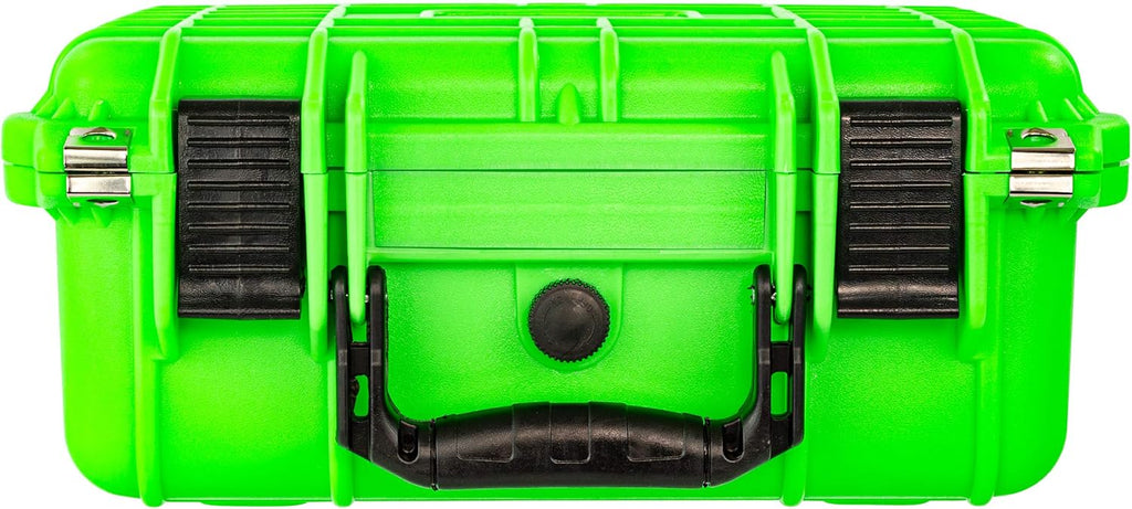 Neon Green Water & Shock Proof Hard Case with Foam N13154