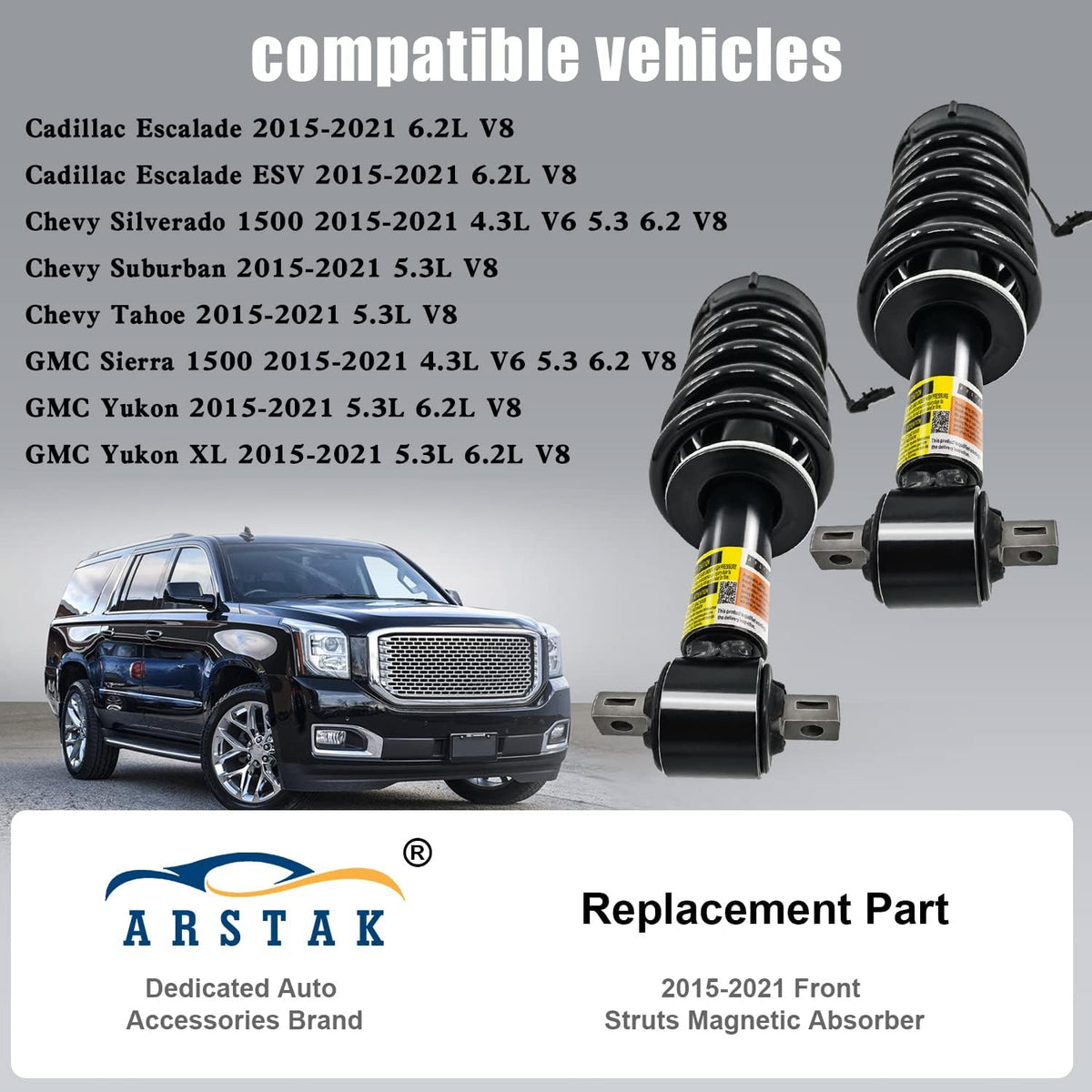 Front Struts Assembly Shock Absorber with Magnetic Ride Control Pair T161