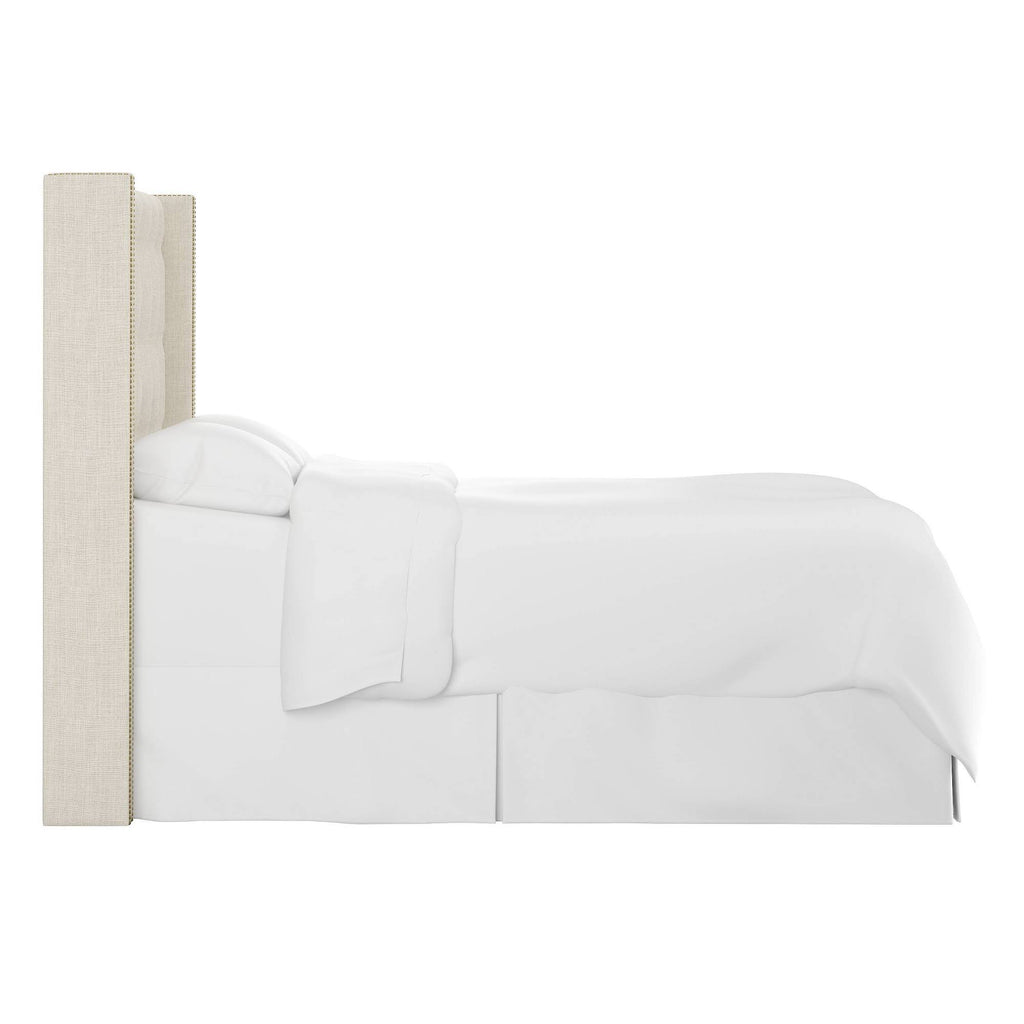 Cream Tufted Wingback Headboard California King H5790