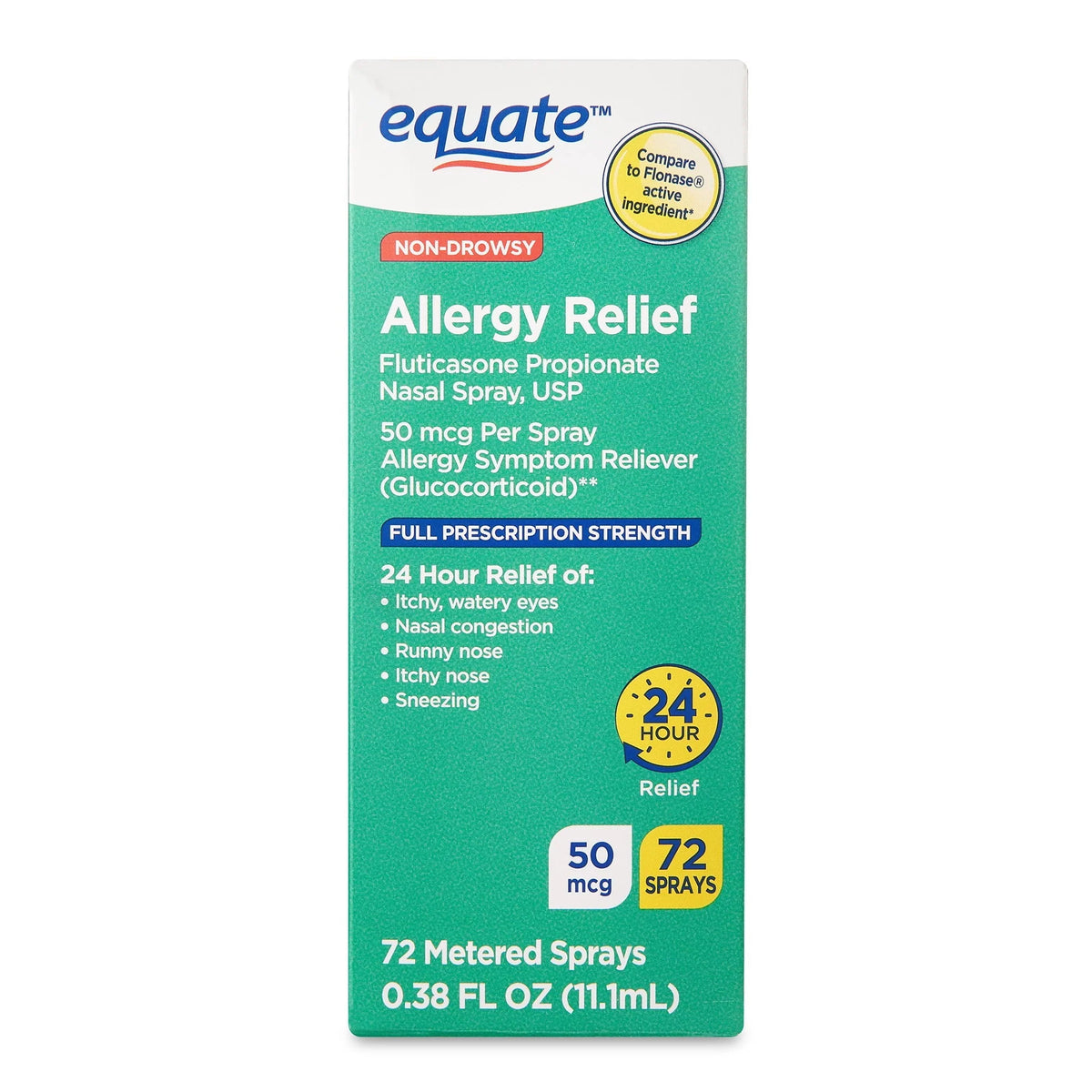 Non-Drowsy Fluticasone Propionate Nasal Spray, 50 mcg, 72 Sprays S825