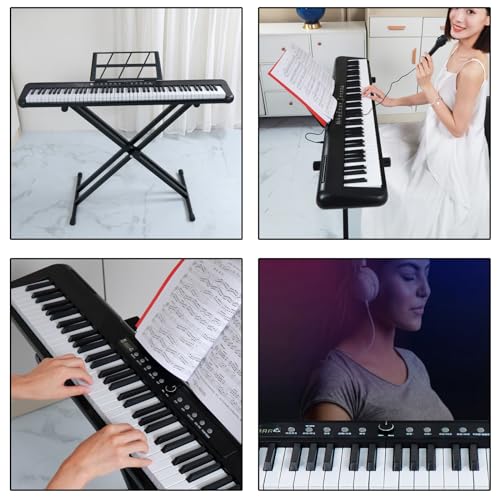 88 Key Semi Weighted Digital Piano with Music Stand T107